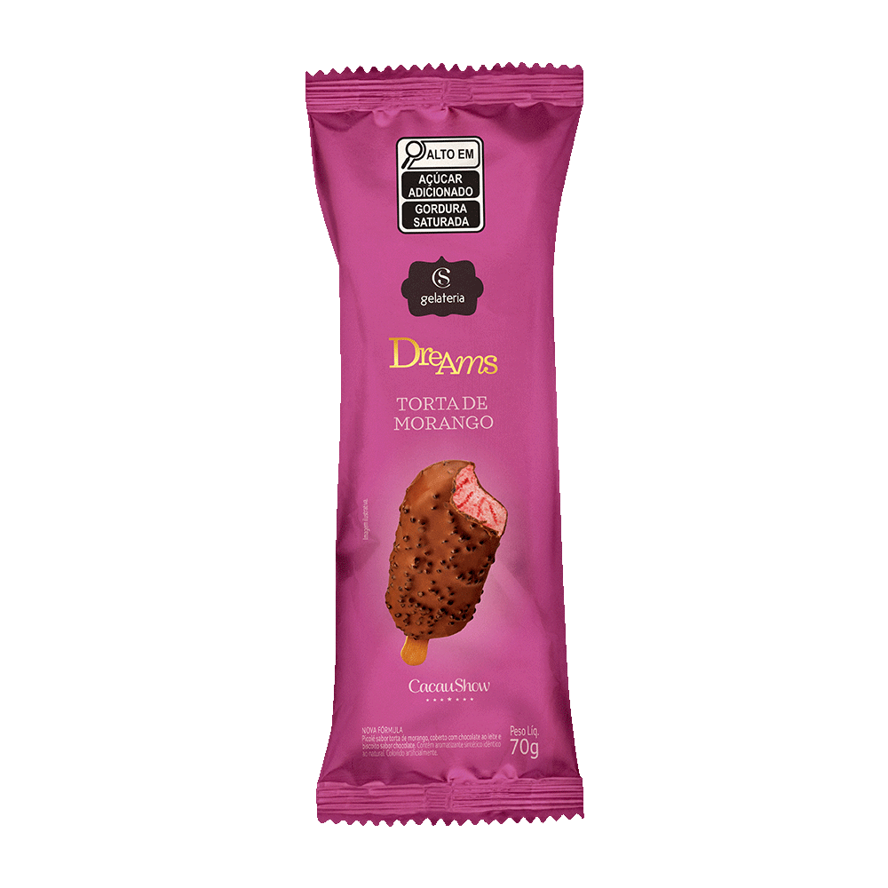 Sorvete Dreams Torta de Morango 70g