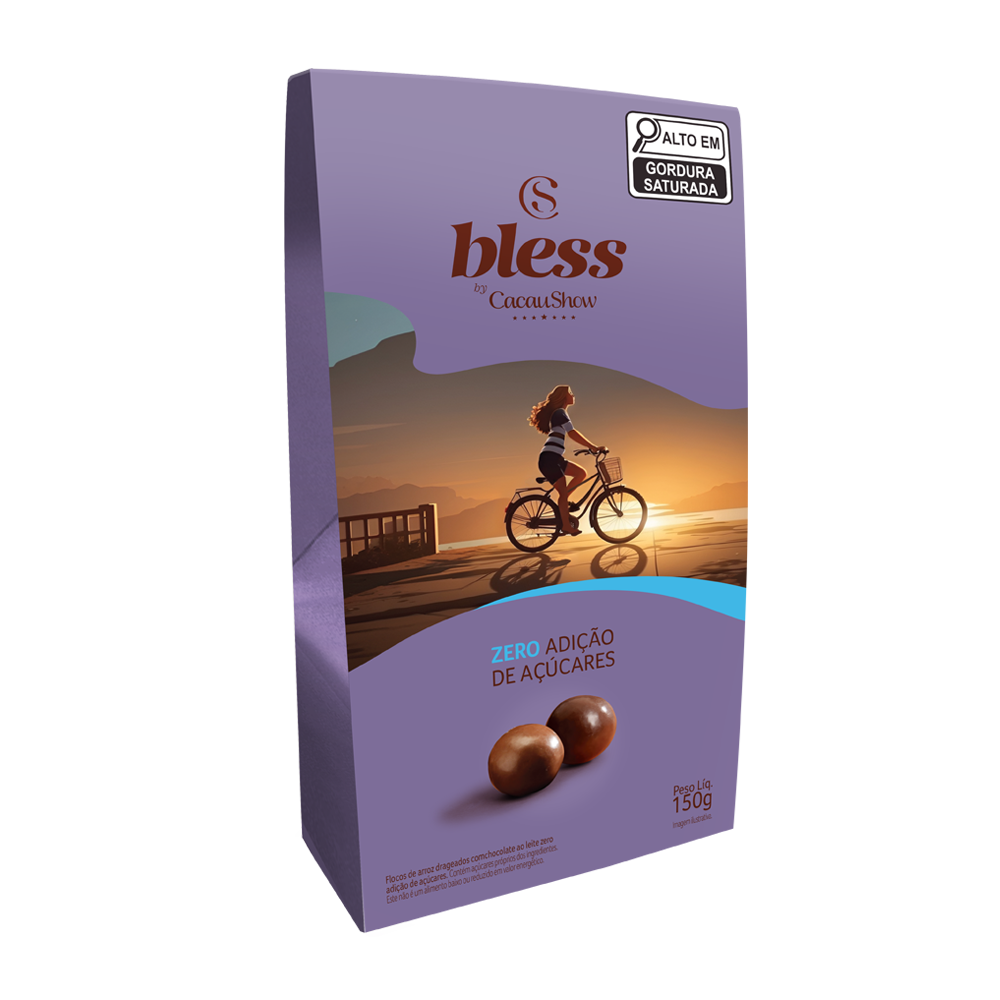 Drageado Bless Zero Adição de Açúcar ao Leite 150g