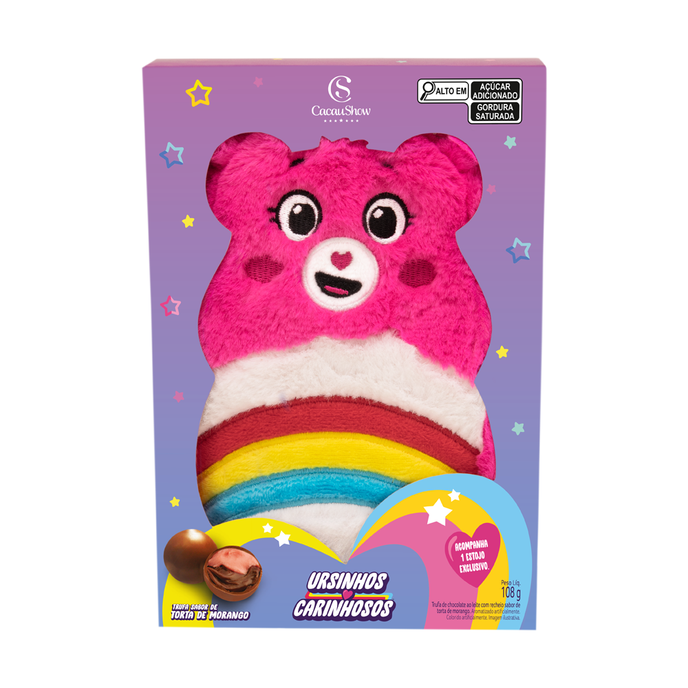 Trufa Estojo Ursinhos Carinhosos Ursinha Animadinha 108g