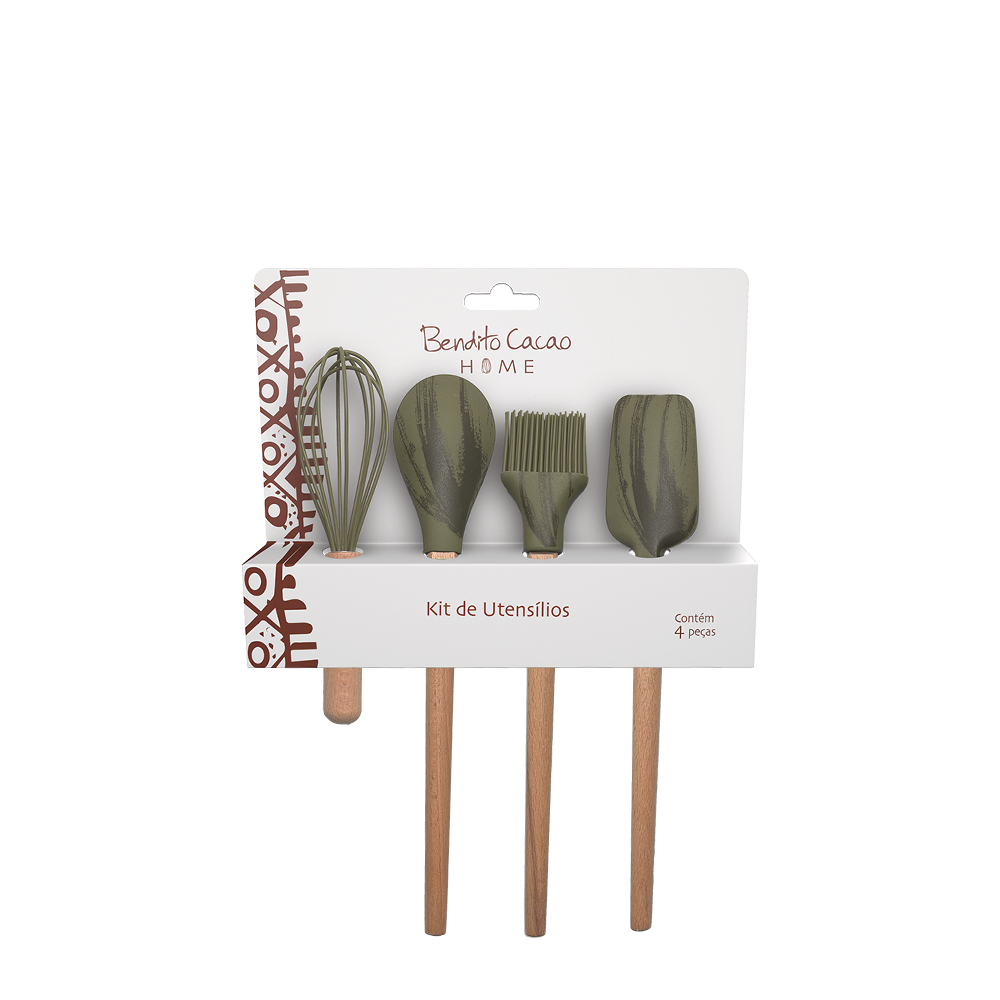 Kit Utensílios Verde Bendito Cacao