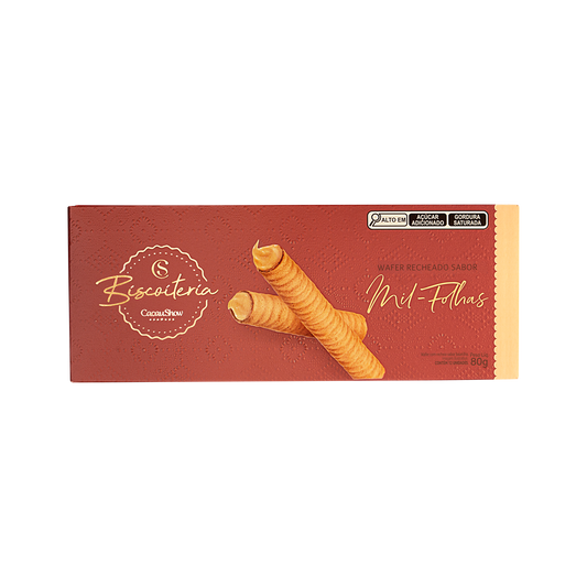 Wafer Biscoiteria Mil-Folhas 80g