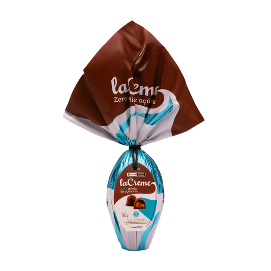 Ovo de Páscoa laCreme ao Leite Zero Adição de Açúcar 180g