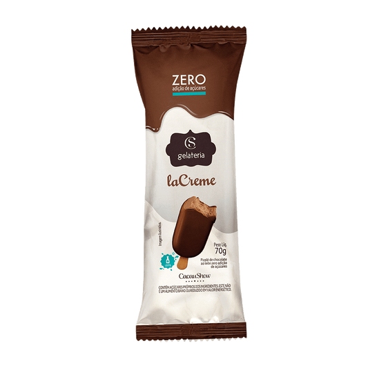 Sorvete laCreme Zero Adição de Açúcar ao Leite 70g