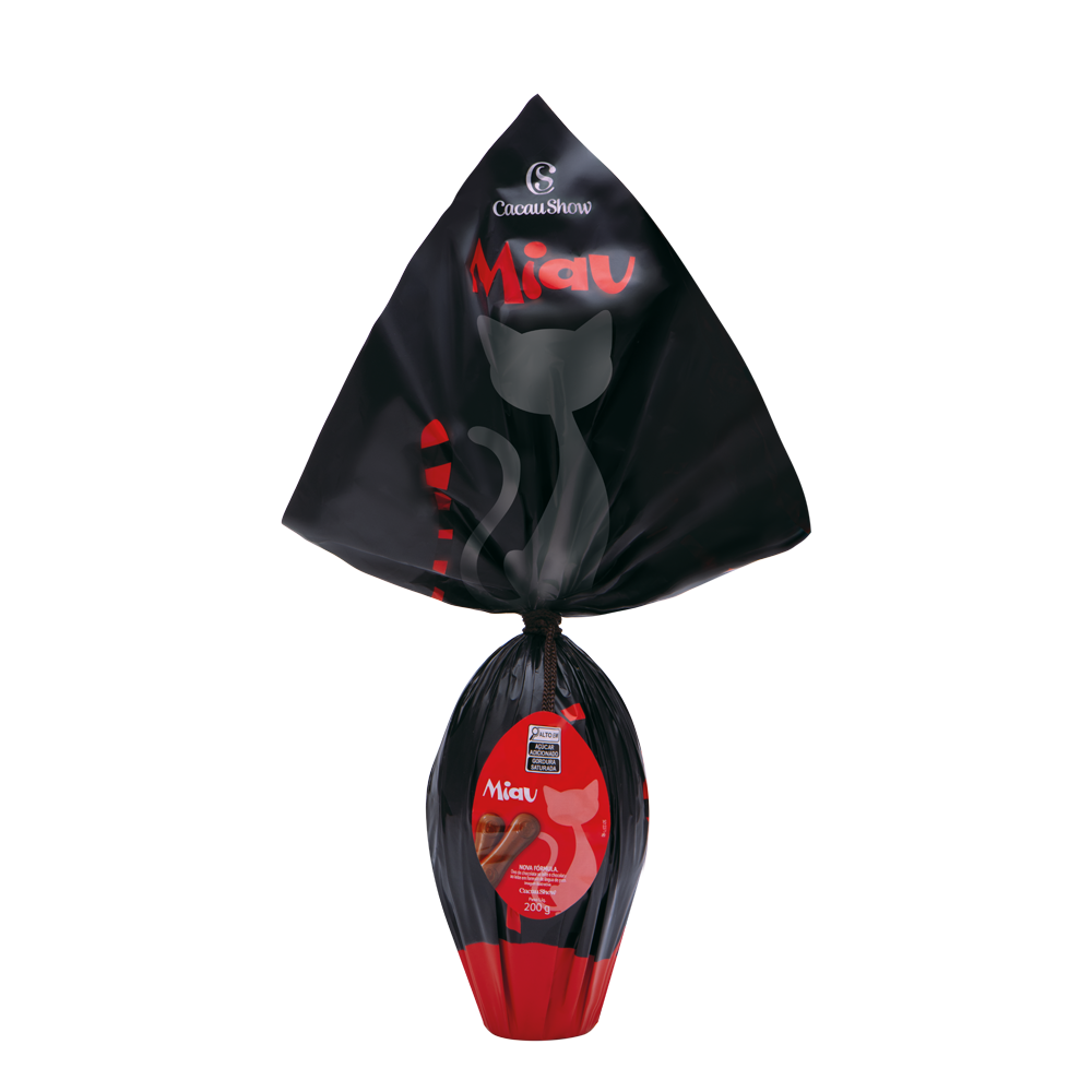 Ovo de Páscoa ao Leite Miau 200g