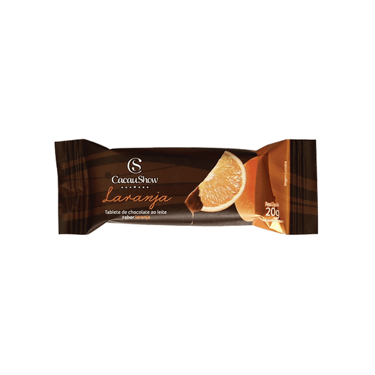Tablete de Chocolate ao Leite de Laranja 20g