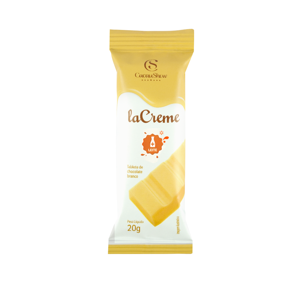 Tablete laCreme de Chocolate Branco 20g