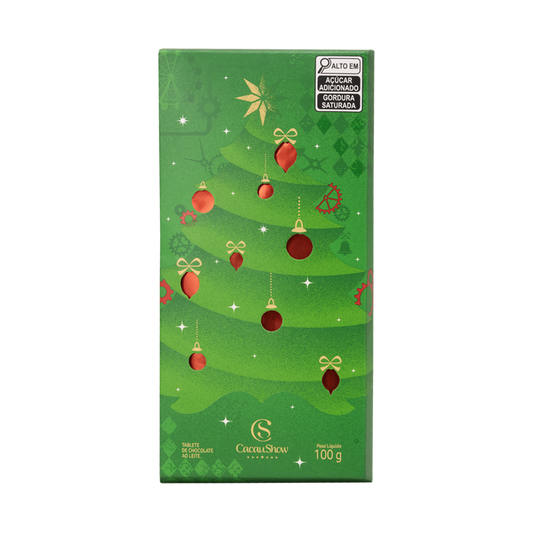 Tablete ao Leite de Natal 100g