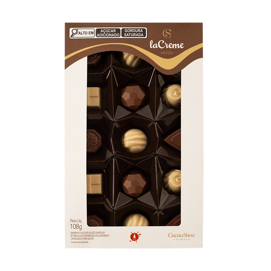 Caixa de Bombons Mini Show laCreme Sortido 108g