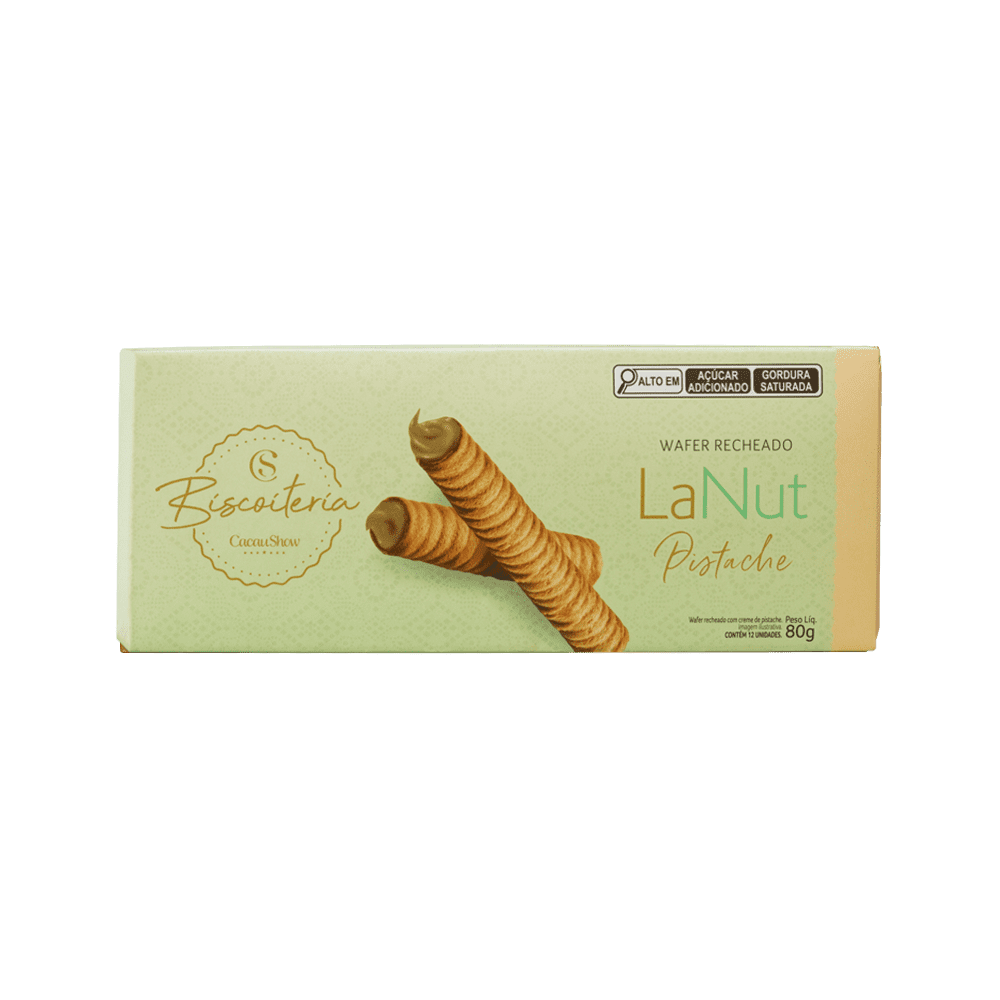 Wafer Biscoiteria Pistache 80g