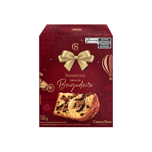 Mini Panetone com Recheio de Brigadeiro 130g