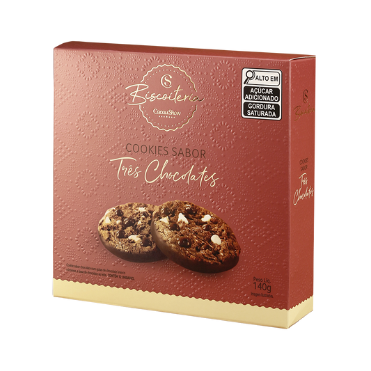 Cookies 3 Chocolates Sortidos 140g