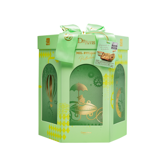 Panetone Dreams Mil-Folhas Pistache 900g