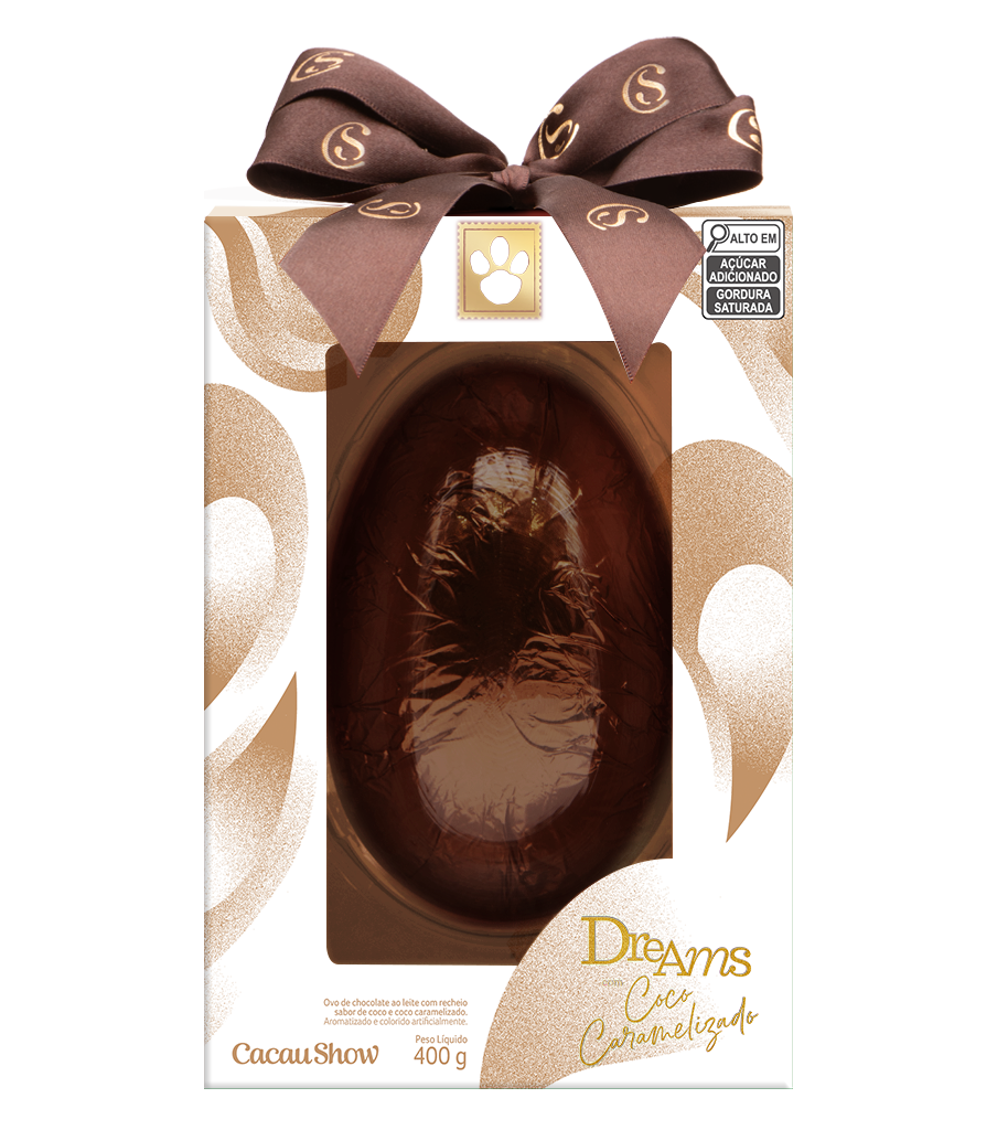 Ovo de Páscoa Dreams Coco Caramelizado 400g