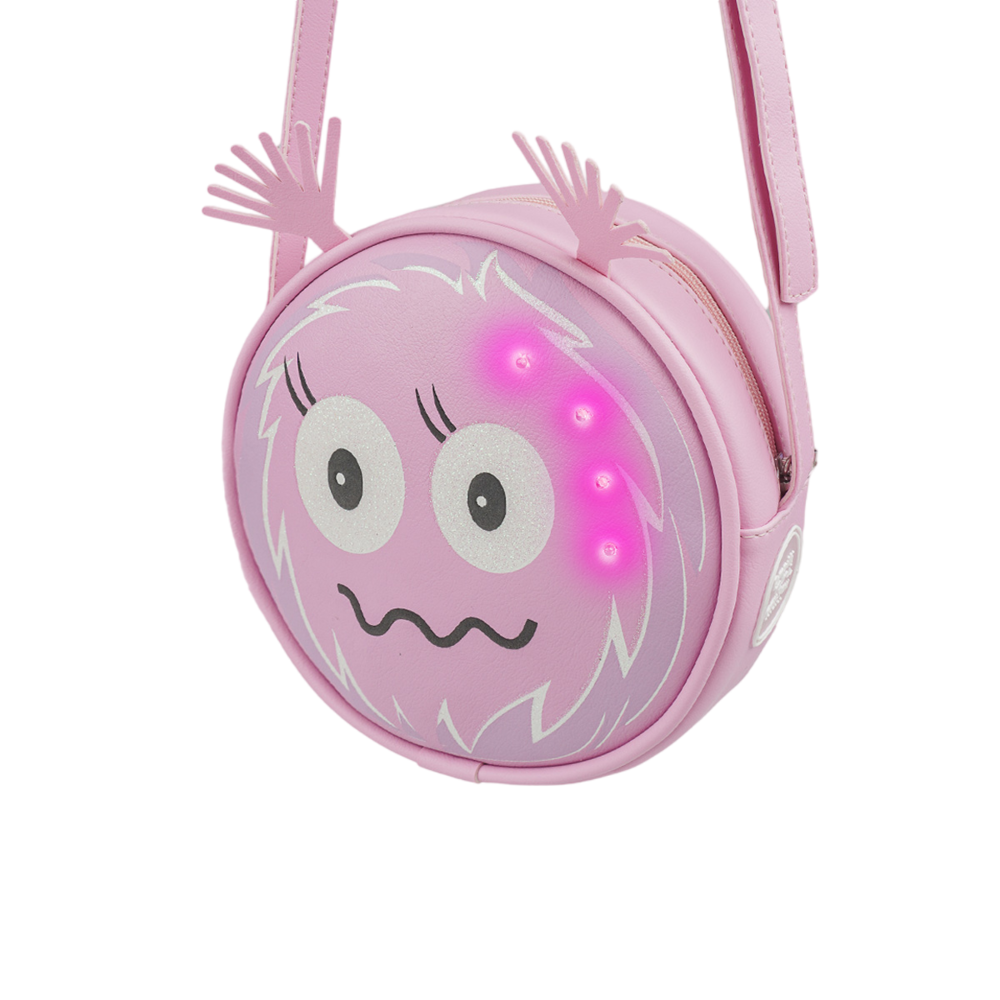 Bolsa Pampili de Led Chocomonstros Claudete Rosa