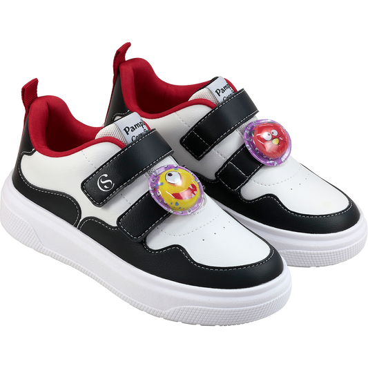 Tênis Pampili Chocomonstros Branco e Preto
