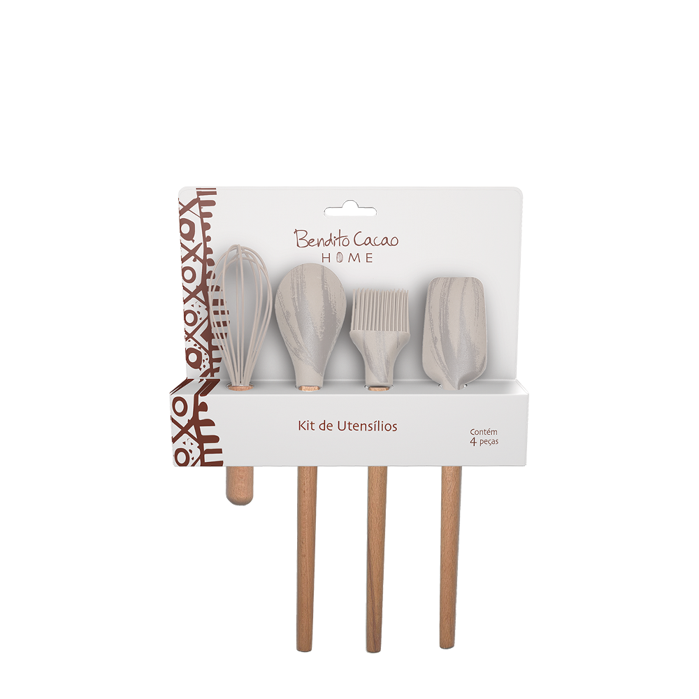 Kit Utensílios Off White Bendito Cacao