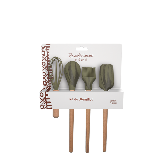 Kit Utensílios Verde Bendito Cacao