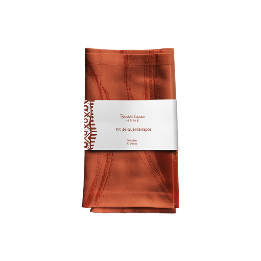 Kit 2 Guardanapos Terracota Bendito Cacao