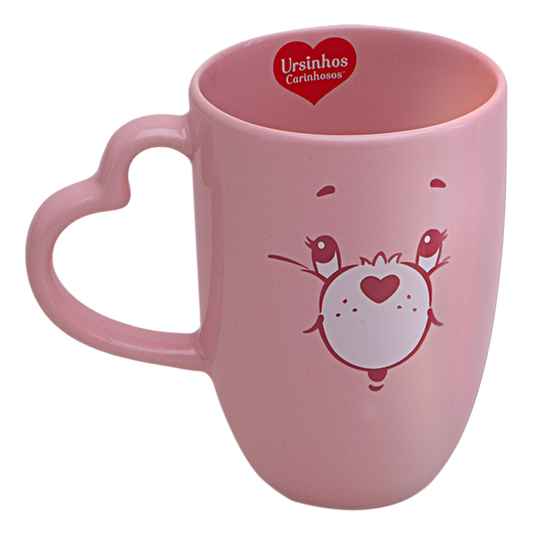 Caneca Ursinhos Carinhosos Animadinha Rosa 350ml